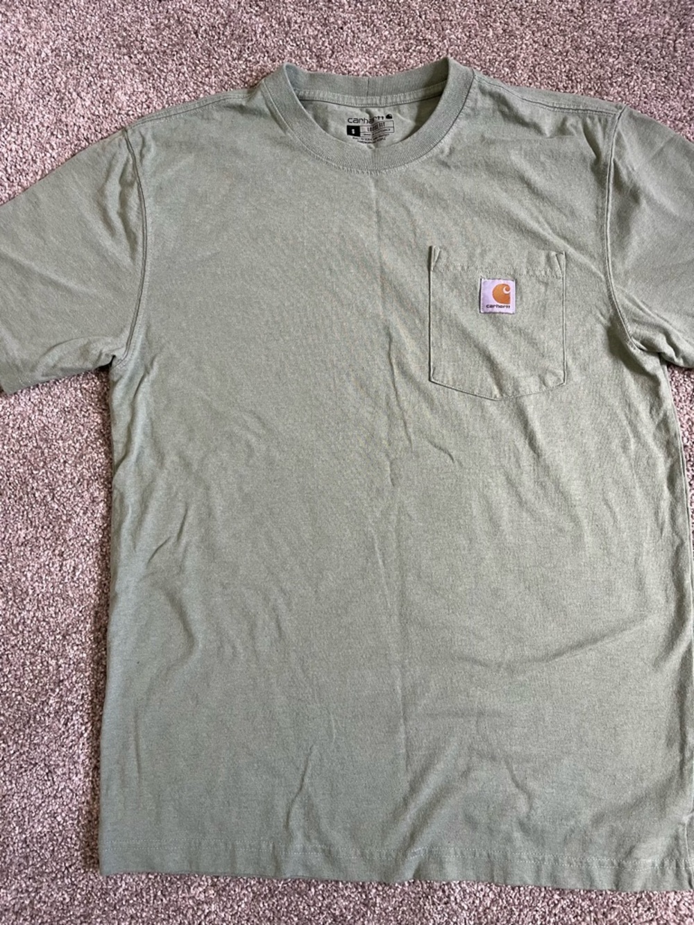 Green loose fit Carhartt tee